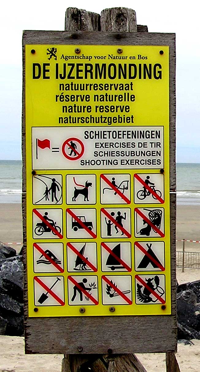 infobord beschermd strand